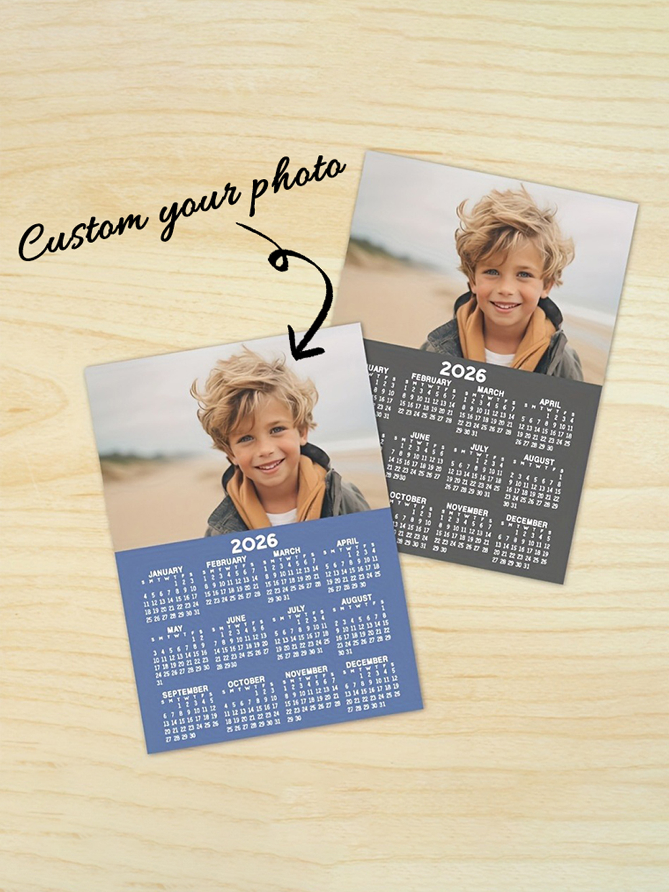 Custom Photo Magnetic Calendar 2026